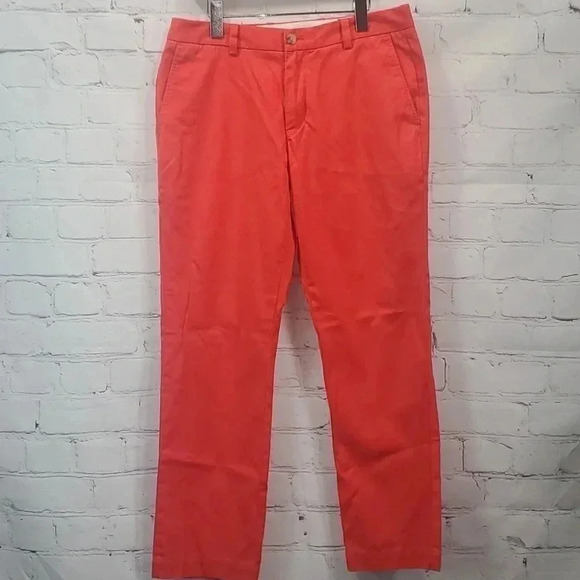 Vineyard Vines Other - Vineyard Vines Breaker Pants Mens 32x32 Lobster Reef Stretch Mid Rise Preppy